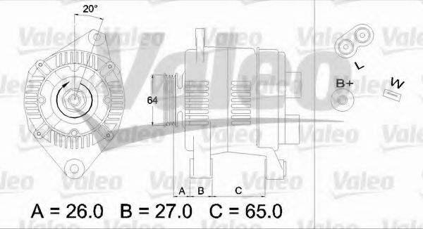 VALEO 436615 Генератор для RENAULT MEGANE I (Рено Меган 1) VALEO 436615 Генератор для RENAULT MEGANE I (Рено Меган 1)