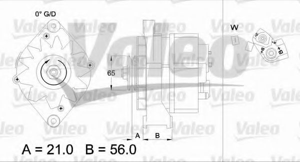 VALEO 436621 Генератор для OPEL OMEGA A (Опель Омэга а) VALEO 436621 Генератор для OPEL OMEGA A (Опель Омэга а)