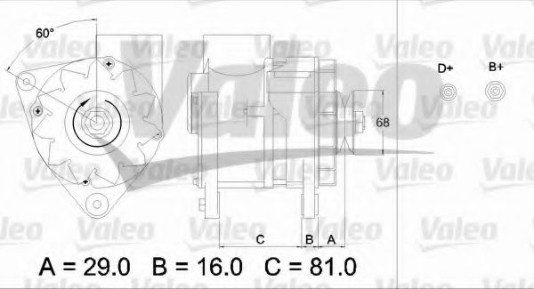 VALEO 436630 Генератор для BMW 7 (Бмв 7) VALEO 436630 Генератор для BMW 7 (Бмв 7)