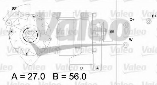 VALEO 436633 Генератор для VOLKSWAGEN T4 MULTIVAN (Фольксваген Т4 мултиvан) VALEO 436633 Генератор для VOLKSWAGEN T4 MULTIVAN (Фольксваген Т4 мултиvан)