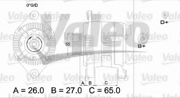 VALEO 436636 Генератор для FIAT (Фиат) VALEO 436636 Генератор для FIAT (Фиат)