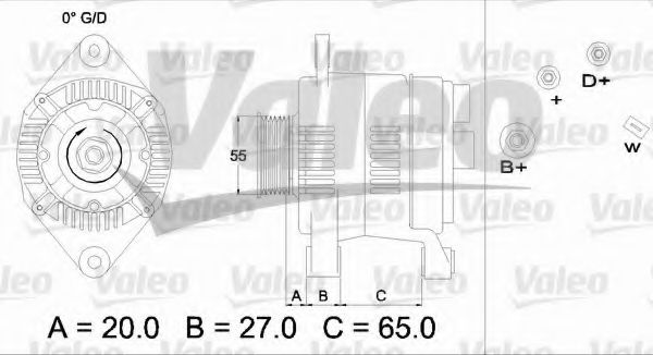 VALEO 436648 Генератор для RENAULT ESPACE III (Рено Эспейс 3) VALEO 436648 Генератор для RENAULT ESPACE III (Рено Эспейс 3)
