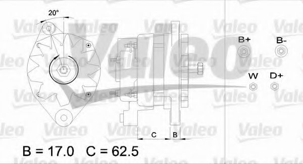VALEO 436650 Генератор для IVECO (Ивеко) VALEO 436650 Генератор для IVECO (Ивеко)