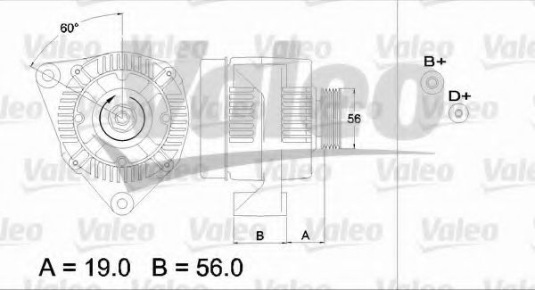 VALEO 436666 Генератор для PEUGEOT PARTNER PATAGONICA / URBANA (Пежо Партнер патагоника / урбана) VALEO 436666 Генератор для PEUGEOT PARTNER PATAGONICA / URBANA (Пежо Партнер патагоника / урбана)