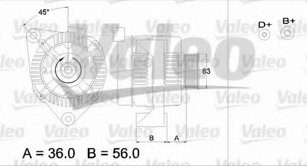 VALEO 436668 Генератор для CITROËN ZX (CитроËн Зх) VALEO 436668 Генератор для CITROËN ZX (CитроËн Зх)