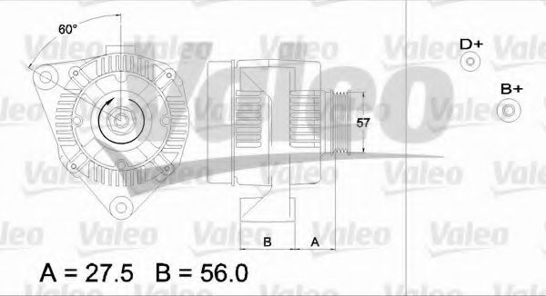 VALEO 436678 Генератор для ALFA ROMEO 146 (Альфа ромео 146) VALEO 436678 Генератор для ALFA ROMEO 146 (Альфа ромео 146)