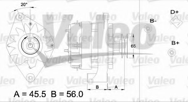VALEO 436681 Генератор для RENAULT 19 I (Рено 19 1) VALEO 436681 Генератор для RENAULT 19 I (Рено 19 1)