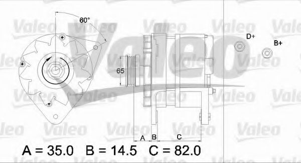 VALEO 436689 Генератор для LANCIA (Лансиа/лянча) VALEO 436689 Генератор для LANCIA (Лансиа/лянча)