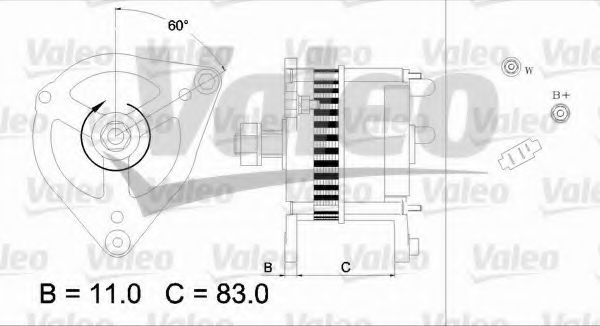 VALEO 436693 Генератор для ROVER 400 (Ровер 400) VALEO 436693 Генератор для ROVER 400 (Ровер 400)