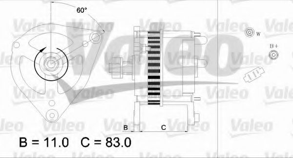 VALEO 436694 Генератор для ROVER 400 (Ровер 400) VALEO 436694 Генератор для ROVER 400 (Ровер 400)