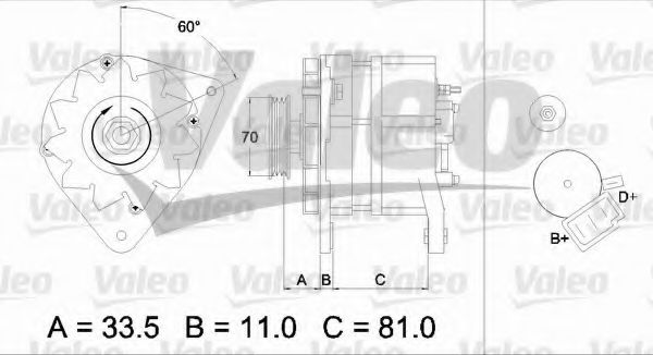 VALEO 436699 Генератор для FORD FIESTA (Форд Фиэста) VALEO 436699 Генератор для FORD FIESTA (Форд Фиэста)