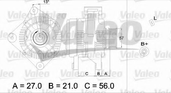 VALEO 436731 Генератор для VOLVO S90 (Вольво С90) VALEO 436731 Генератор для VOLVO S90 (Вольво С90)