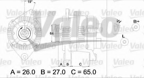 VALEO 436745 Генератор для RENAULT MEGANE I (Рено Меган 1) VALEO 436745 Генератор для RENAULT MEGANE I (Рено Меган 1)