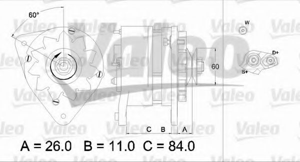 VALEO 436774 Генератор для FORD ORION II (Форд Орион 2) VALEO 436774 Генератор для FORD ORION II (Форд Орион 2)