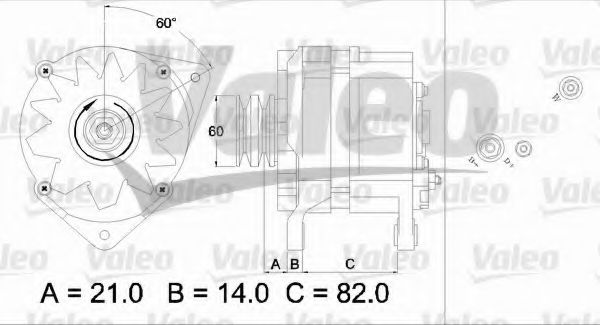 VALEO 436786 Генератор для FORD TRANSIT (Форд Трансит) VALEO 436786 Генератор для FORD TRANSIT (Форд Трансит)