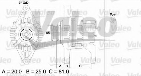 VALEO 437151 Генератор для NISSAN 100 NX (Ниссан 100 нx) VALEO 437151 Генератор для NISSAN 100 NX (Ниссан 100 нx)