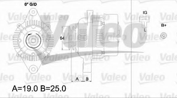 VALEO 437153 Генератор для DAIHATSU CHARADE II (Дайхатсу Чарадэ 2) VALEO 437153 Генератор для DAIHATSU CHARADE II (Дайхатсу Чарадэ 2)