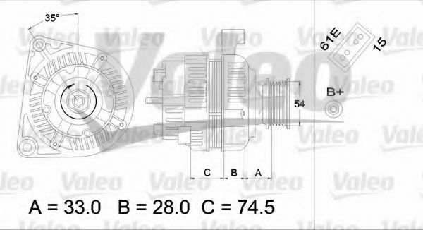 VALEO 437160 Генератор для BMW X5 (Бмв Х5) VALEO 437160 Генератор для BMW X5 (Бмв Х5)