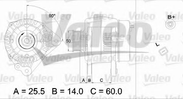VALEO 437170 Генератор для VOLKSWAGEN JETTA IV (Фольксваген Джетта 4) VALEO 437170 Генератор для VOLKSWAGEN JETTA IV (Фольксваген Джетта 4)