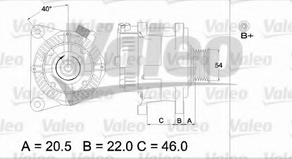 VALEO 437192 Генератор для PEUGEOT PARTNER PATAGONICA / URBANA (Пежо Партнер патагоника / урбана) VALEO 437192 Генератор для PEUGEOT PARTNER PATAGONICA / URBANA (Пежо Партнер патагоника / урбана)