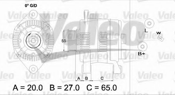 VALEO 437203 Генератор для RENAULT ESPACE III (Рено Эспейс 3) VALEO 437203 Генератор для RENAULT ESPACE III (Рено Эспейс 3)