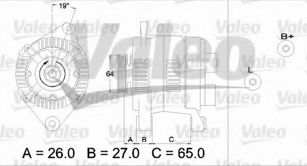 VALEO 437204 Генератор для RENAULT MEGANE I (Рено Меган 1) VALEO 437204 Генератор для RENAULT MEGANE I (Рено Меган 1)