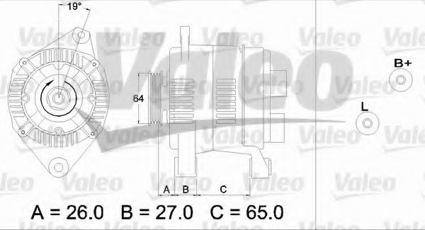 VALEO 437206 Генератор для RENAULT MEGANE I (Рено Меган 1) VALEO 437206 Генератор для RENAULT MEGANE I (Рено Меган 1)