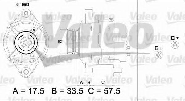 VALEO 437213 Генератор для OPEL OMEGA A (Опель Омэга а) VALEO 437213 Генератор для OPEL OMEGA A (Опель Омэга а)