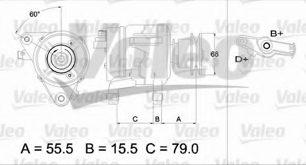 VALEO 437218 Генератор для BMW 3 (Бмв 3) VALEO 437218 Генератор для BMW 3 (Бмв 3)