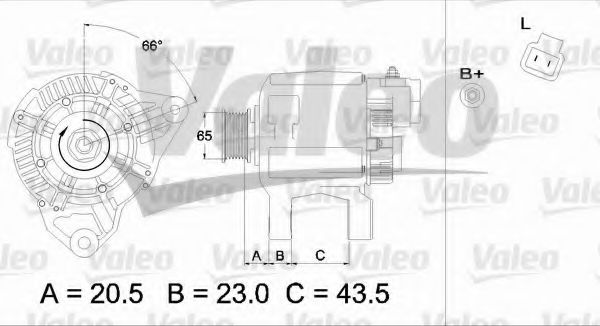 VALEO 437221 Генератор для KIA OPTIMA (Киа Оптима) VALEO 437221 Генератор для KIA OPTIMA (Киа Оптима)