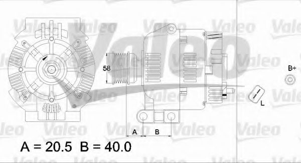 VALEO 437311 Генератор для DACIA SANDERO (Дача Сандэро) VALEO 437311 Генератор для DACIA SANDERO (Дача Сандэро)