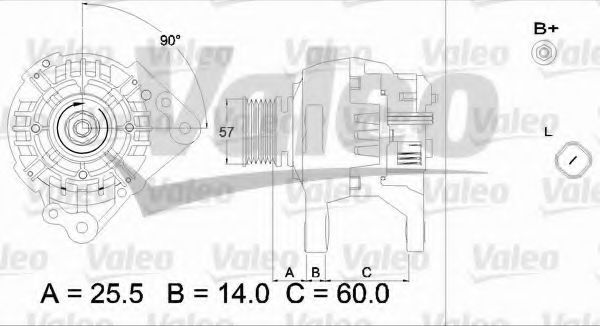 VALEO 437315 Генератор для SEAT ALHAMBRA (Сеат Альхамбра) VALEO 437315 Генератор для SEAT ALHAMBRA (Сеат Альхамбра)