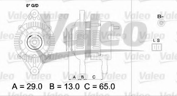 VALEO 437332 Генератор для KIA (Киа) VALEO 437332 Генератор для KIA (Киа)