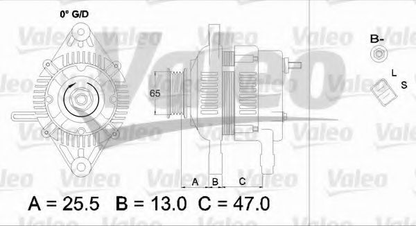 VALEO 437333 Генератор для MITSUBISHI LANCER IV (Митсубиши/митсубиси Ланcэр иv) VALEO 437333 Генератор для MITSUBISHI LANCER IV (Митсубиши/митсубиси Ланcэр иv)