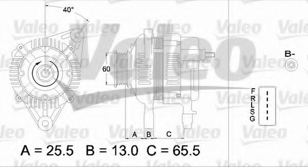 VALEO 437335 Генератор для KIA OPTIMA (Киа Оптима) VALEO 437335 Генератор для KIA OPTIMA (Киа Оптима)