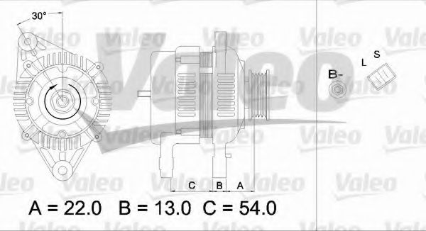 VALEO 437336 Генератор для HYUNDAI EXCEL (Хендай Эxcэл) VALEO 437336 Генератор для HYUNDAI EXCEL (Хендай Эxcэл)