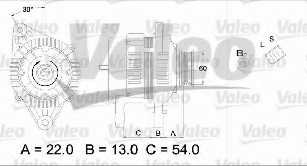 VALEO 437338 Генератор для HYUNDAI EXCEL (Хендай Эxcэл) VALEO 437338 Генератор для HYUNDAI EXCEL (Хендай Эxcэл)