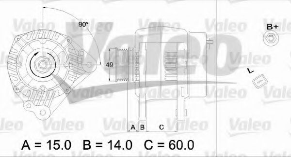VALEO 437339 Генератор для SEAT ALHAMBRA (Сеат Альхамбра) VALEO 437339 Генератор для SEAT ALHAMBRA (Сеат Альхамбра)
