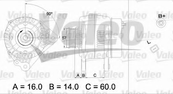 VALEO 437341 Генератор для SEAT ALHAMBRA (Сеат Альхамбра) VALEO 437341 Генератор для SEAT ALHAMBRA (Сеат Альхамбра)