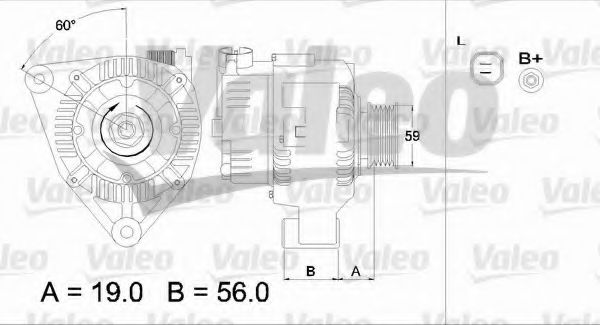 VALEO 437343 Генератор для PEUGEOT PARTNER PATAGONICA / URBANA (Пежо Партнер патагоника / урбана) VALEO 437343 Генератор для PEUGEOT PARTNER PATAGONICA / URBANA (Пежо Партнер патагоника / урбана)