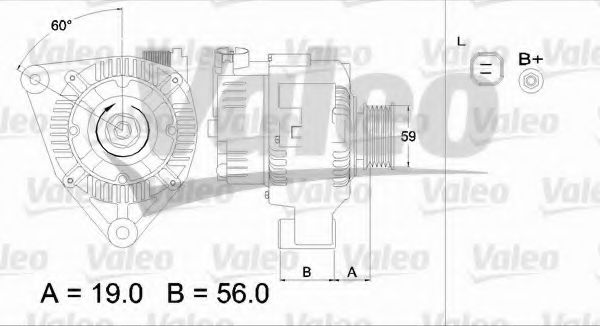 VALEO 437344 Генератор для PEUGEOT PARTNER PATAGONICA / URBANA (Пежо Партнер патагоника / урбана) VALEO 437344 Генератор для PEUGEOT PARTNER PATAGONICA / URBANA (Пежо Партнер патагоника / урбана)