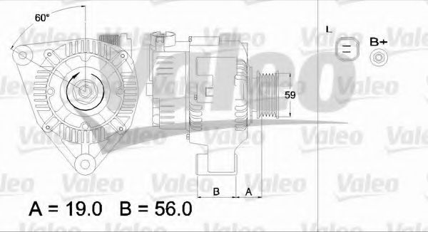 VALEO 437345 Генератор для PEUGEOT PARTNER PATAGONICA / URBANA (Пежо Партнер патагоника / урбана) VALEO 437345 Генератор для PEUGEOT PARTNER PATAGONICA / URBANA (Пежо Партнер патагоника / урбана)