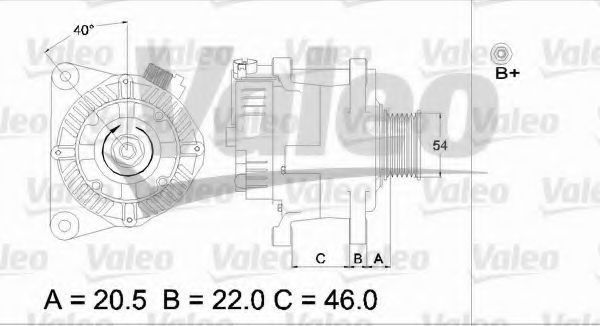 VALEO 437357 Генератор для PEUGEOT 407 (Пежо 407) VALEO 437357 Генератор для PEUGEOT 407 (Пежо 407)