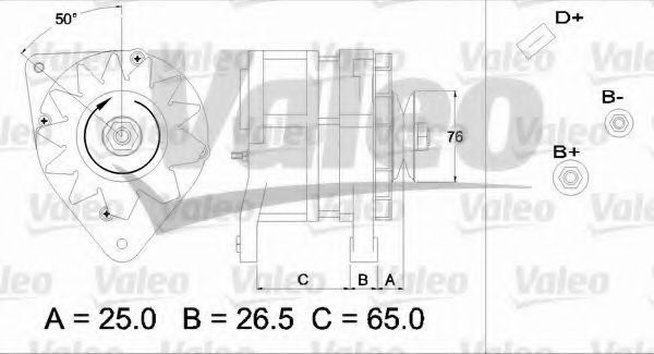 VALEO 437371 Генератор для SKODA (Шкода) VALEO 437371 Генератор для SKODA (Шкода)