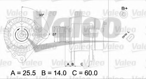 VALEO 437395 Генератор для SEAT ALHAMBRA (Сеат Альхамбра) VALEO 437395 Генератор для SEAT ALHAMBRA (Сеат Альхамбра)