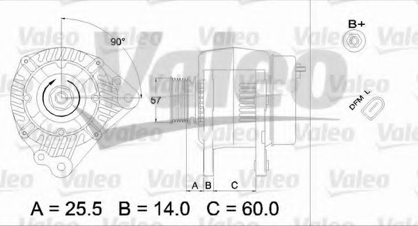 VALEO 437396 Генератор для VOLKSWAGEN POLO (Фольксваген Поло) VALEO 437396 Генератор для VOLKSWAGEN POLO (Фольксваген Поло)