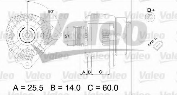VALEO 437401 Генератор для VOLKSWAGEN TOUAREG (Фольксваген Туарег) VALEO 437401 Генератор для VOLKSWAGEN TOUAREG (Фольксваген Туарег)