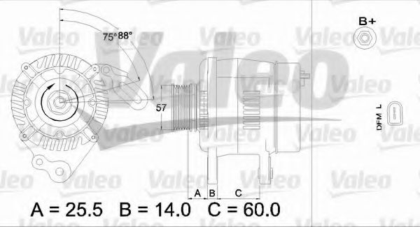 VALEO 437402 Генератор для SKODA FABIA (Шкода Фабиа) VALEO 437402 Генератор для SKODA FABIA (Шкода Фабиа)