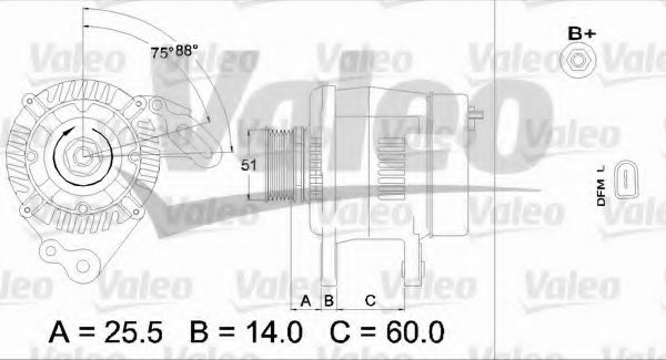 VALEO 437403 Генератор для SEAT ALHAMBRA (Сеат Альхамбра) VALEO 437403 Генератор для SEAT ALHAMBRA (Сеат Альхамбра)