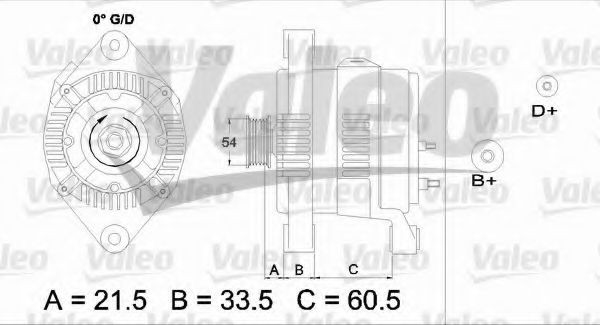 VALEO 437422 Генератор для OPEL VECTRA C GTS (Опель Вектра с джити) VALEO 437422 Генератор для OPEL VECTRA C GTS (Опель Вектра с джити)